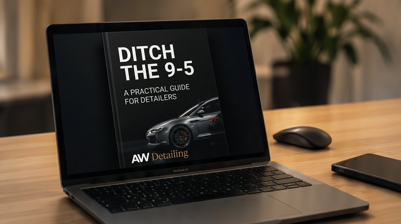 Ditch the 9-5 guide displayed on a laptop
